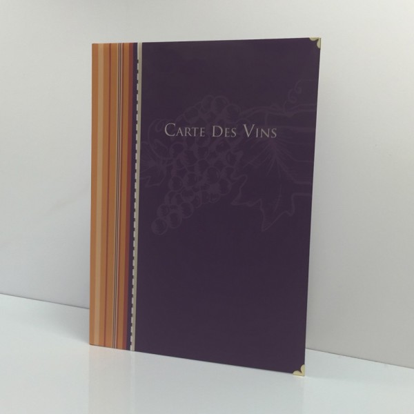 IMPRIMERIE : Livre menu - Carte des vins à pochettes Repoflex à Saint-Malo