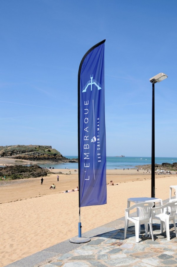 SIGNALÉTIQUE & ENSEIGNES : Voiles publicitaires à Saint-Malo