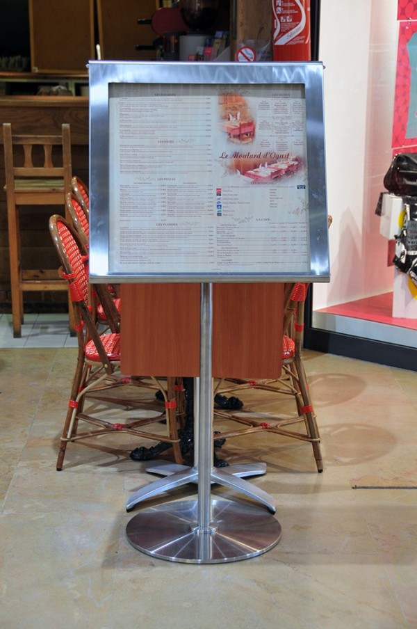 RESTAURATION : Porte-menus à Saint-Malo